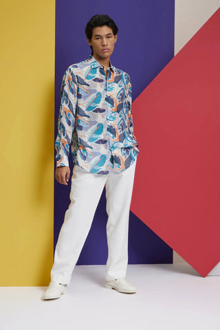 Tropical printed shirt