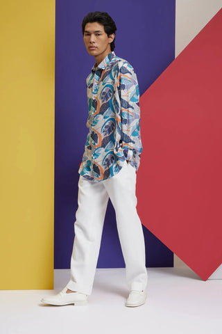 Tropical printed shirt