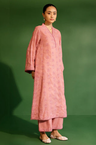 Pink harlow kurta set