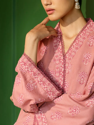 Pink harlow kurta set