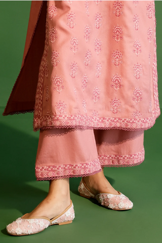 Pink harlow kurta set