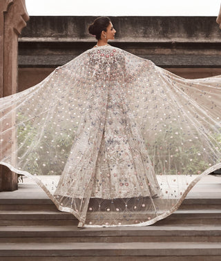 Silver garden of eden lehenga set