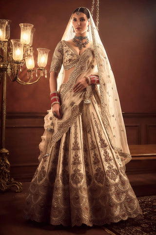 Ivory aakruti lehenga set