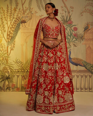 Guldasta embroidered bridal lehenga set