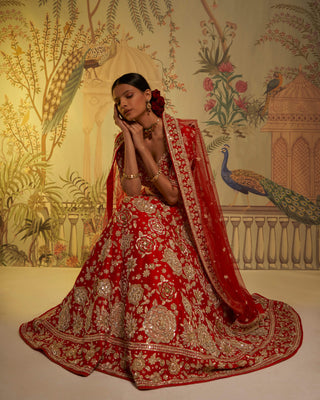 Guldasta embroidered bridal lehenga set