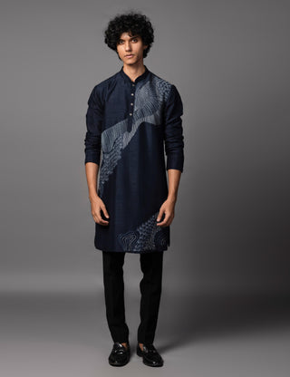 Blue navy reverie kurta set