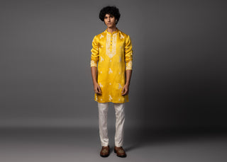 Yellow sunlit grace kurta set