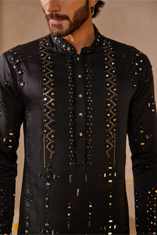 Black kurta set