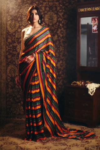 Multicolor apsara saree