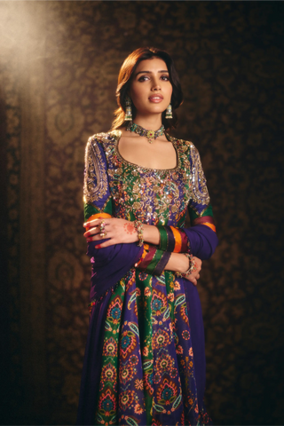 Blue tara anarkali