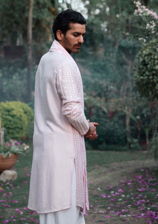 Jalalgarh powder pink kurta set