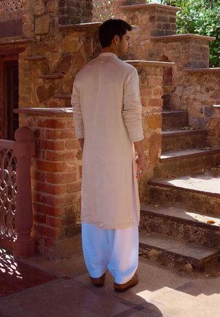 Nagarjuna beige kurta and salwar