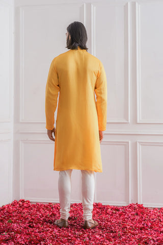 Yellow jhelum kurta