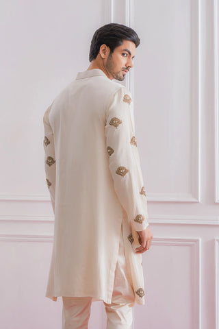 White wazirabad kurta set