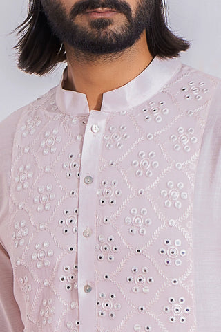 Pink layyah kurta set