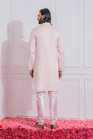 Pink mianwali kurta set