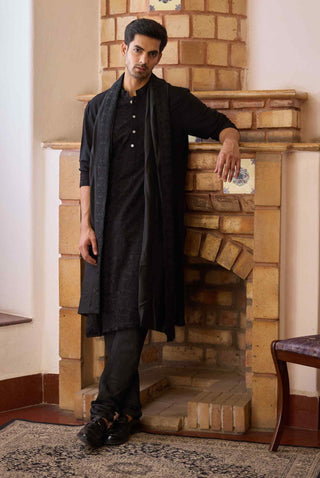 Ranjit black kurta set