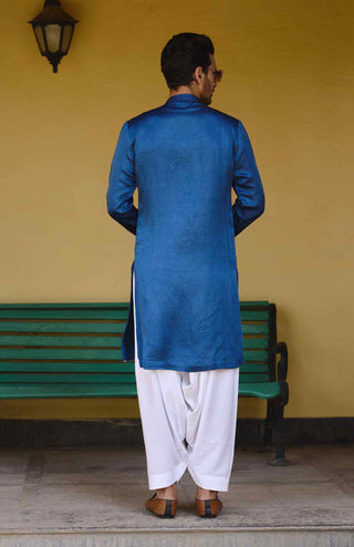 Kapurthala electric blue kurta and salwar