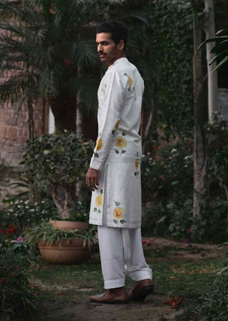 Alwar hand painted kurta and salwar