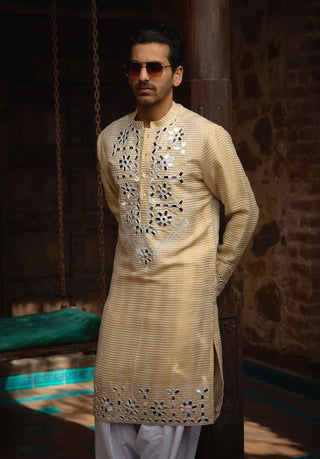 Juna mahal gold kurta and salwar