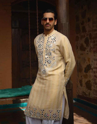 Juna mahal gold kurta and salwar