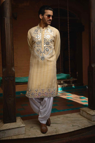 Juna mahal gold kurta and salwar