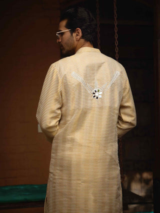 Juna mahal gold kurta and salwar