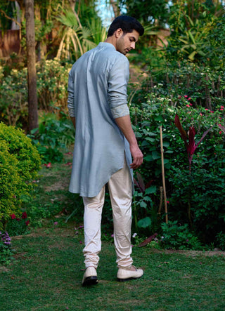 Mandawa ash gray kurta and churidaar