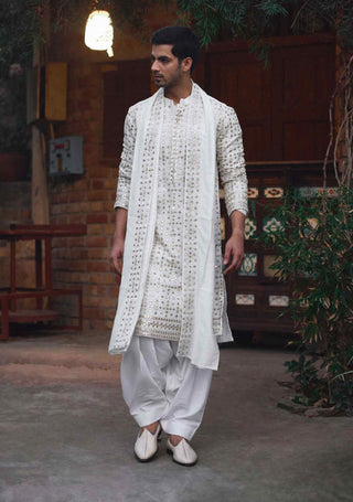 Rahat ivory kurta set