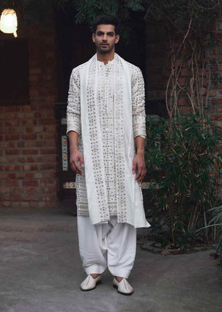 Rahat ivory kurta set