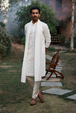 Ranbir ivory kurta set