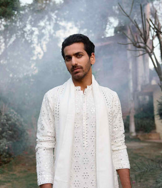 Ranbir ivory kurta set