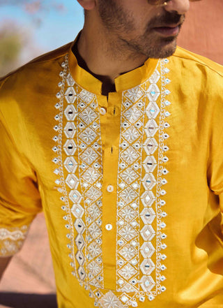 Mehrangarh mustard kurta and salwar