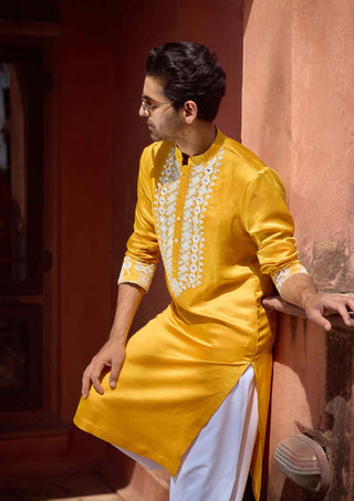 Mehrangarh mustard kurta and salwar