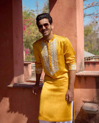 Mehrangarh mustard kurta and salwar