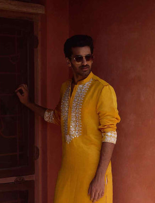 Mehrangarh mustard kurta and salwar