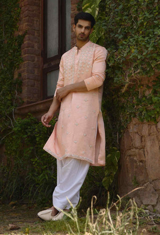 Rambagh peach kurta and salwar