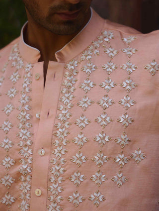 Rambagh peach kurta and salwar