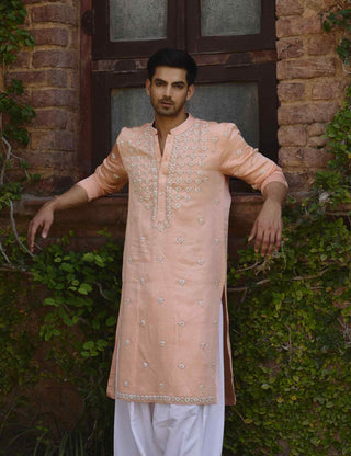 Rambagh peach kurta and salwar