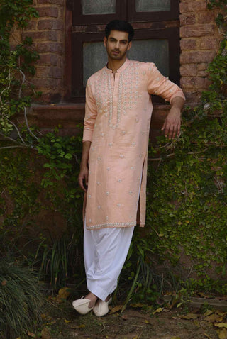 Rambagh peach kurta and salwar