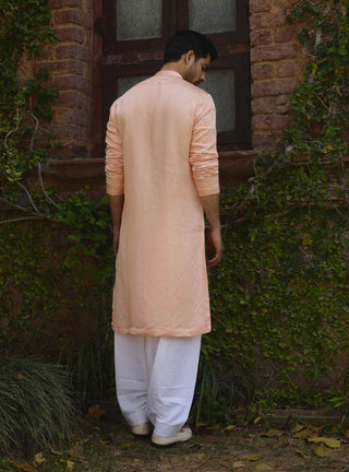 Rambagh peach kurta and salwar