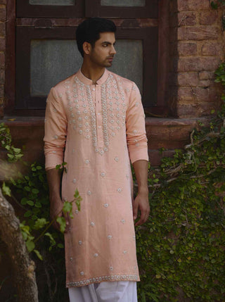 Rambagh peach kurta and salwar