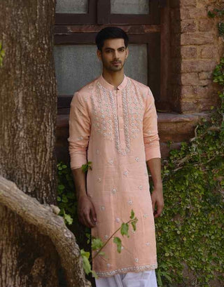 Rambagh peach kurta and salwar