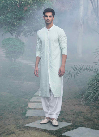 Hawa maha powder blue kurta and salwar