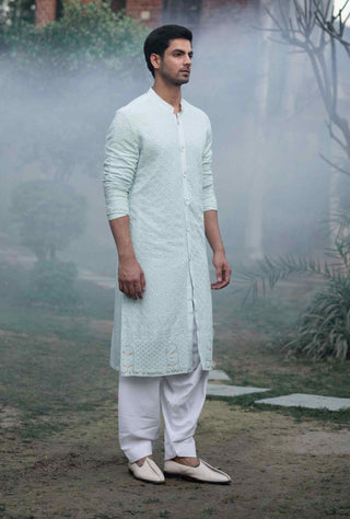 Hawa maha powder blue kurta and salwar