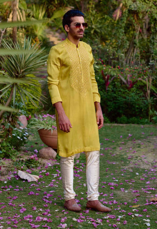 Fatehgarh yellow kurta and churidaar