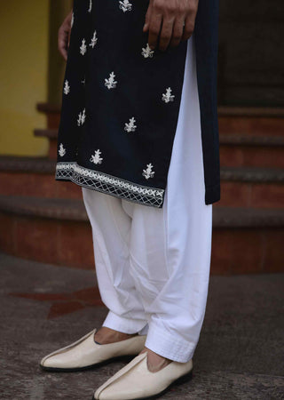 Dhanbai navy blue kurta and salwar