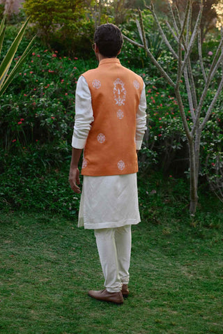 Gohar orange bandi set