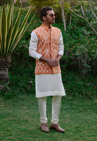 Gohar orange bandi set