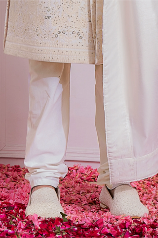 White feroz sherwani set